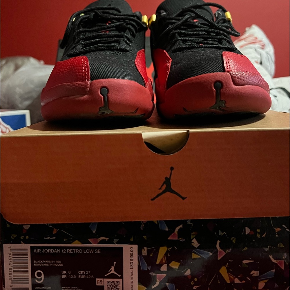 Black And Red 12’s size 9